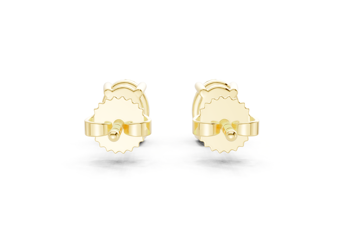 Geneva Classic Yellow Diamond Oval Cut Studs