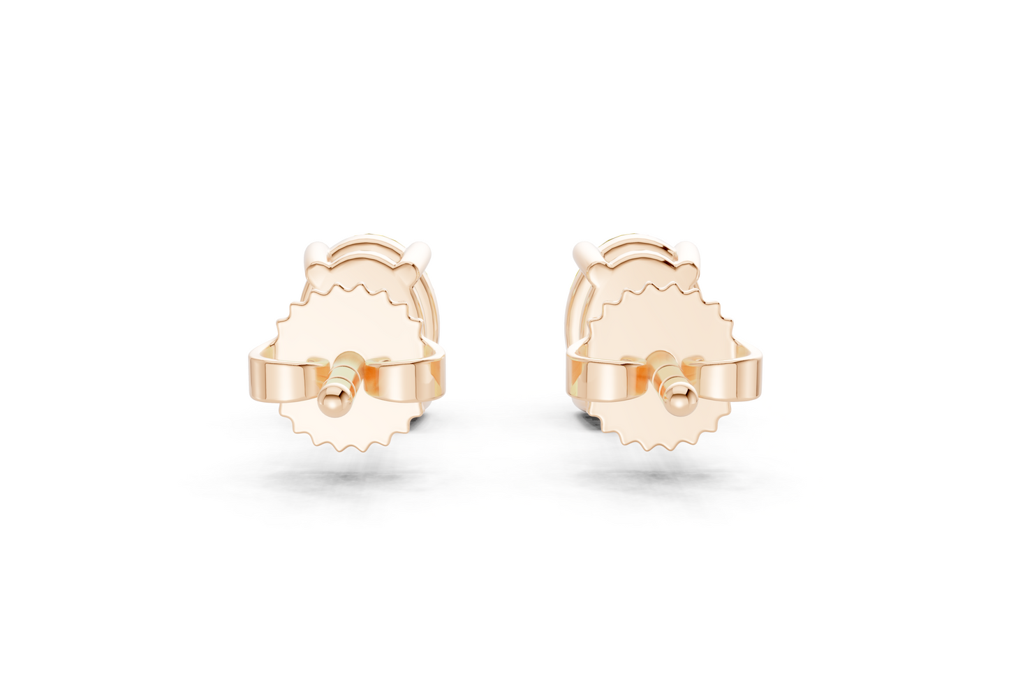 Geneva Classic Yellow Diamond Oval Cut Studs