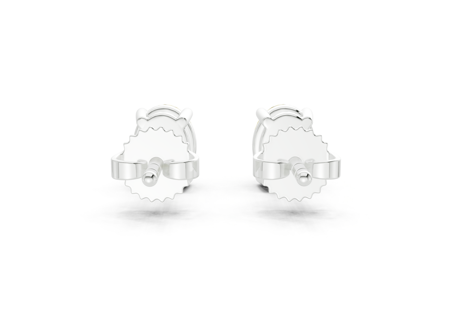 Geneva Classic Yellow Diamond Oval Cut Studs