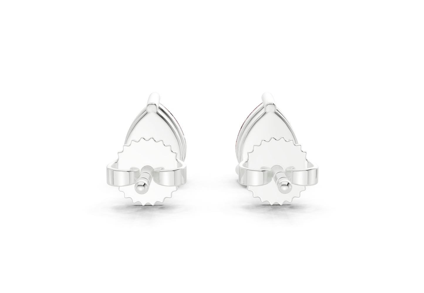 Geneva Classic Pink Diamond Pear Cut Studs