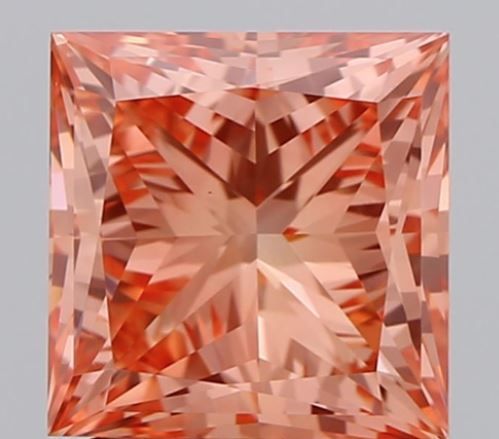 2.02 Carat Princess Cut Fancy Pink