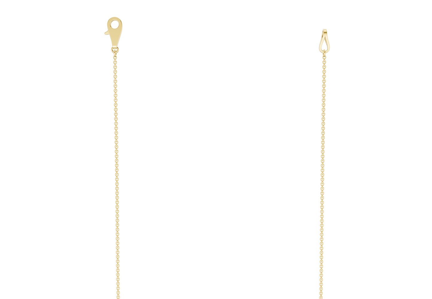 Tranquil Emerald Gemstone Stationed Necklace ½ Carat Total Wt.