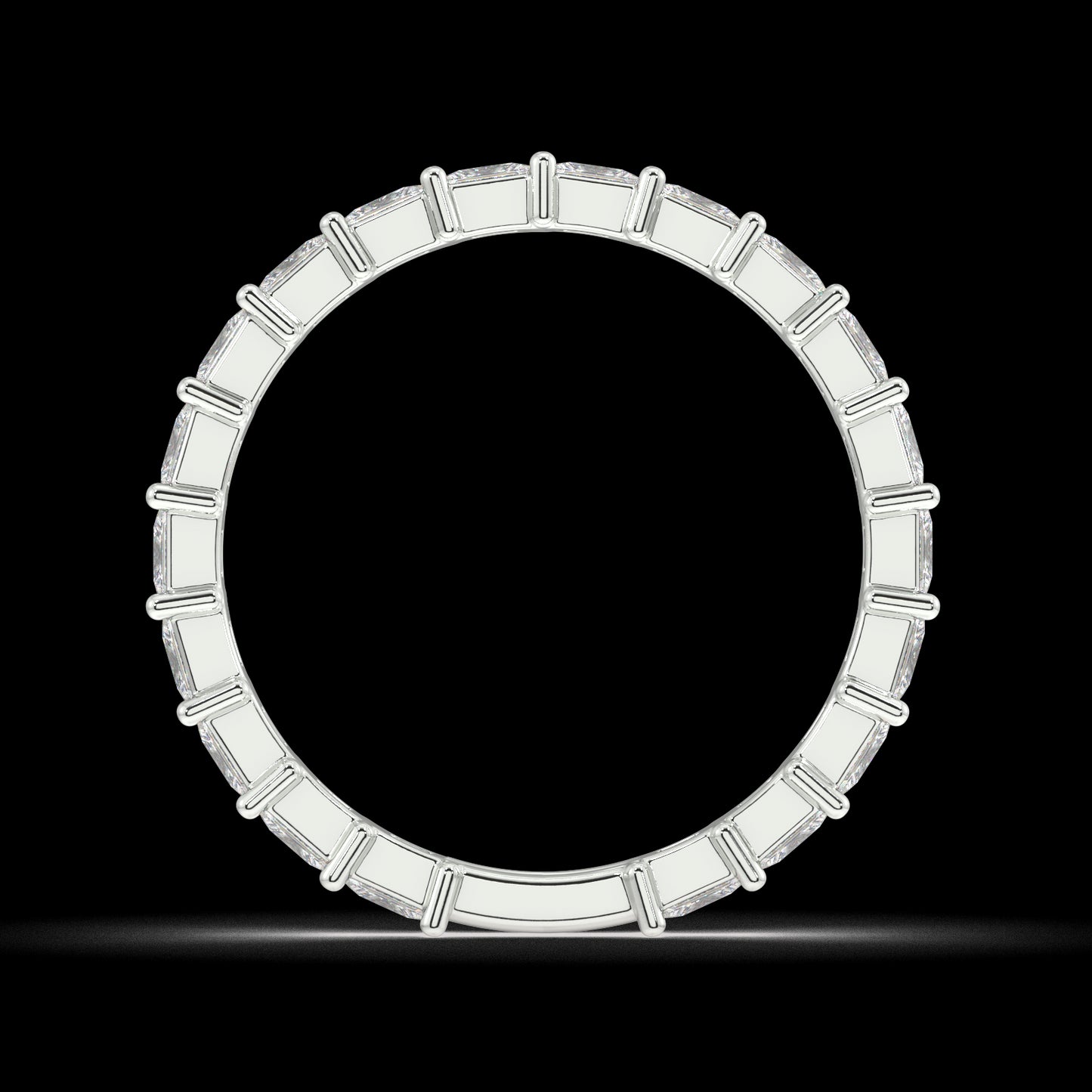 Petite Greenwich Radiant Eternity Bands