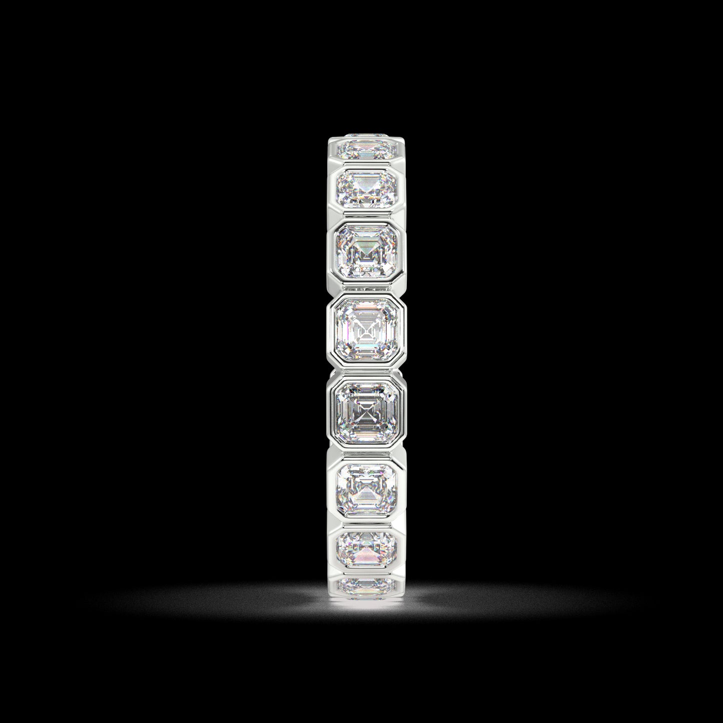 Petite Elysees Asscher Classic Eternity Bands