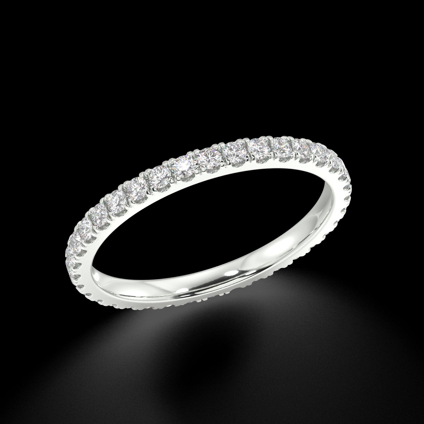 Delancey Round Petite Eternity Bands