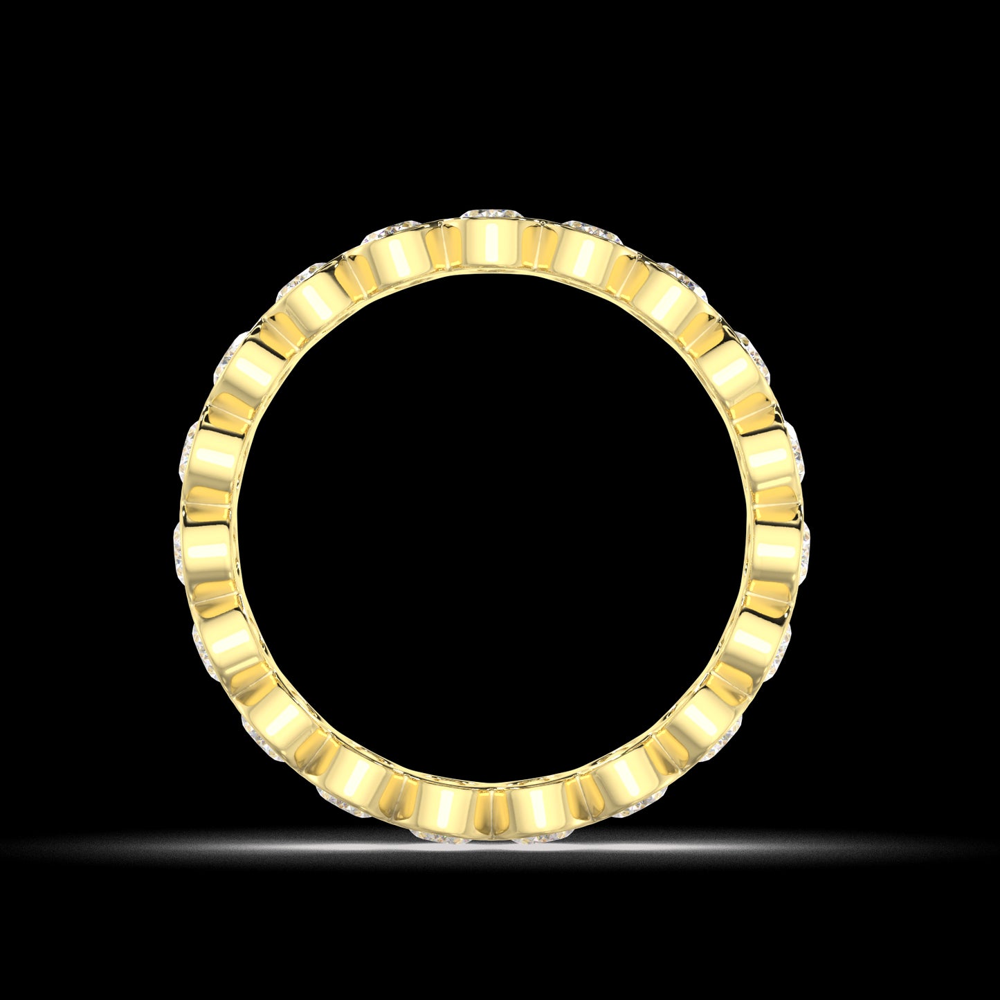 Petite Elysees Oval Classic Eternity Bands
