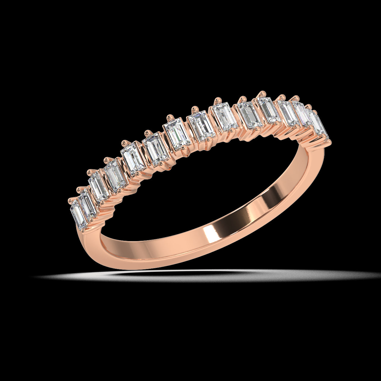 Aurora Baguette Diamond Ring
