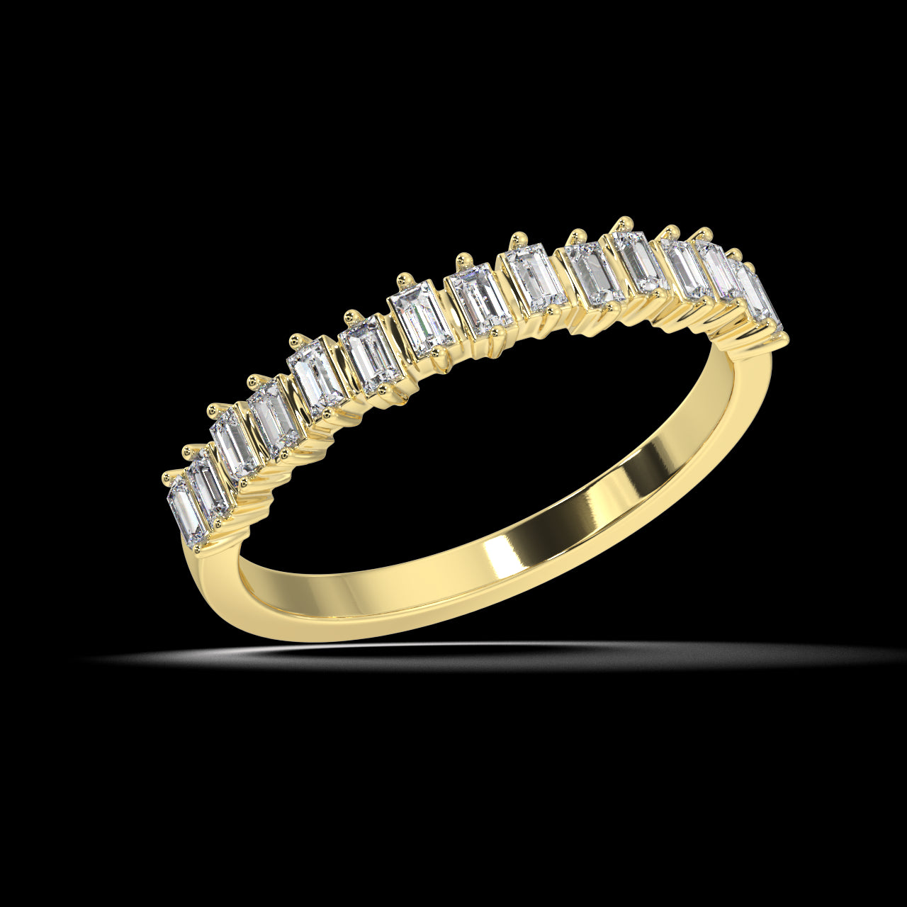 Aurora Baguette Diamond Ring