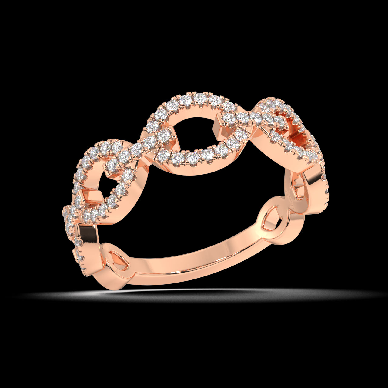 Opal Round Diamond Ring