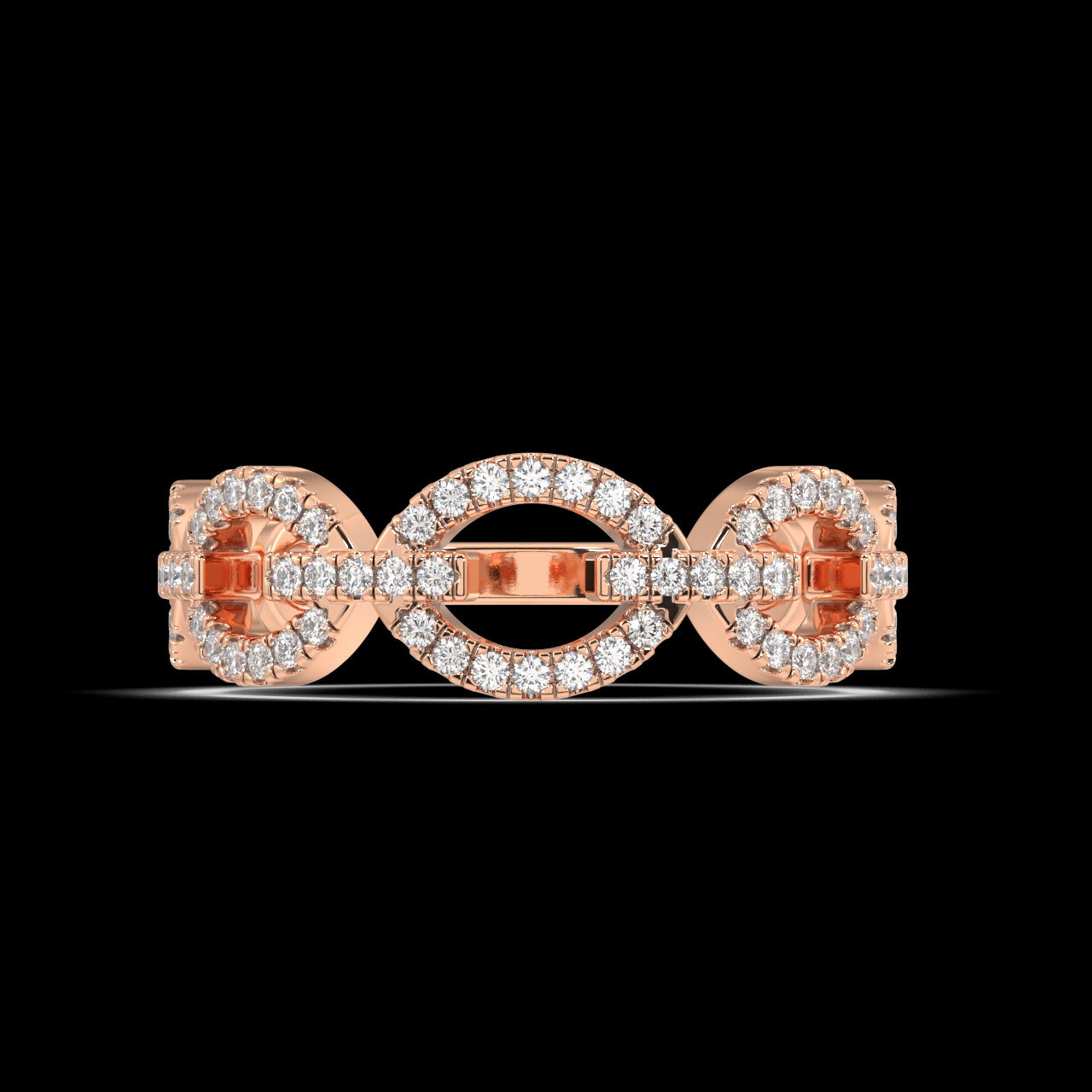 Opal Round Diamond Ring