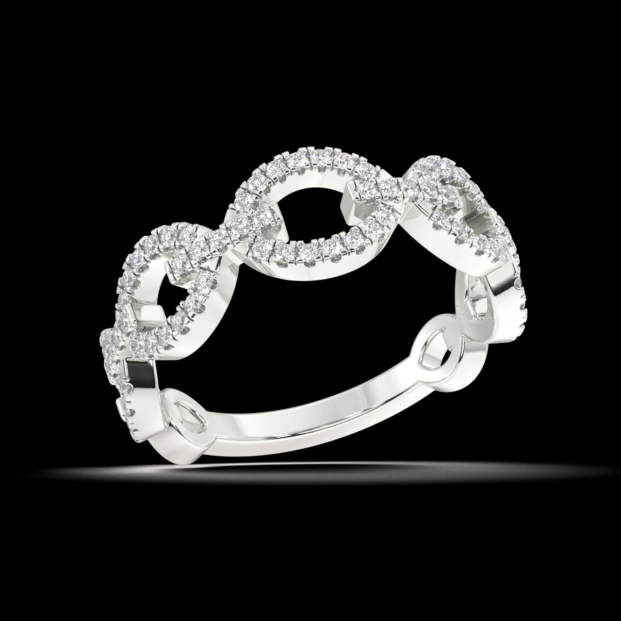 Opal Round Diamond Ring