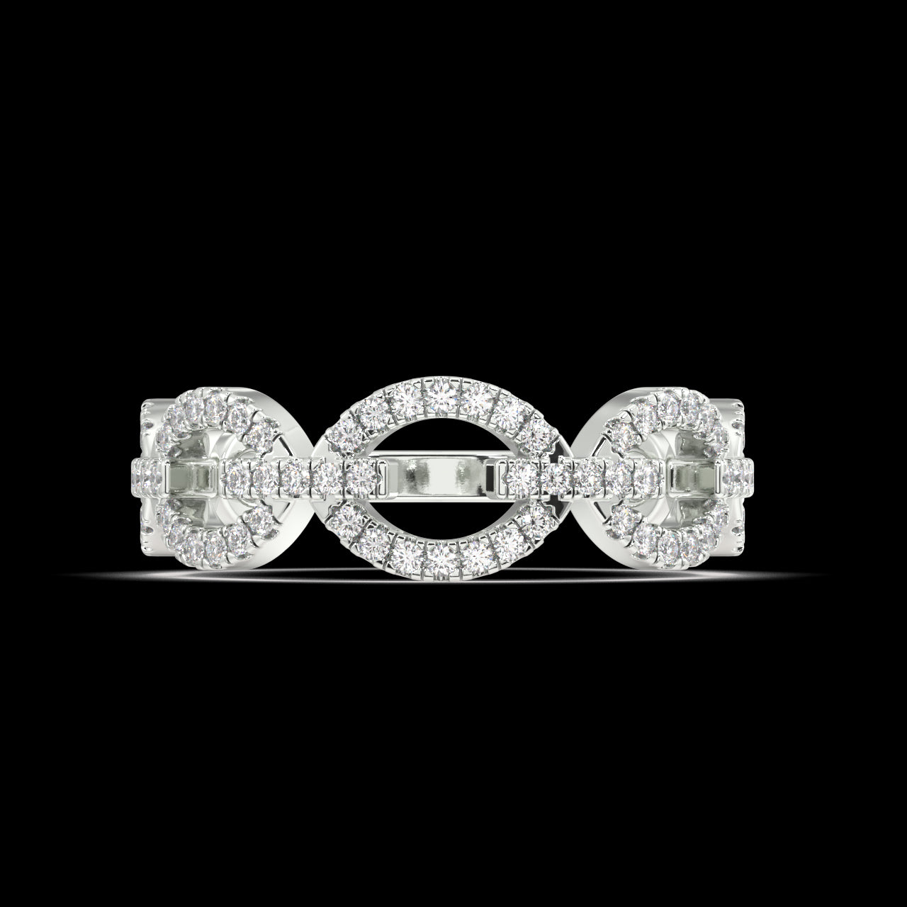 Opal Round Diamond Ring