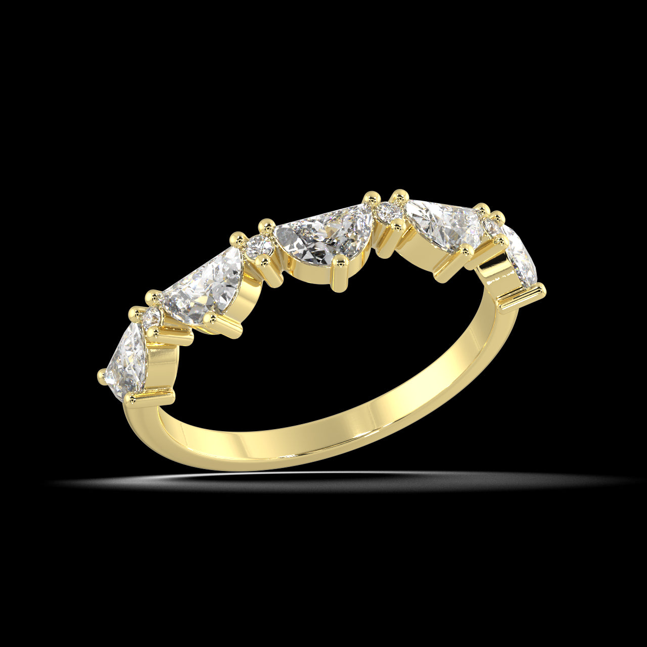 Lunar Eclipse Diamond Ring