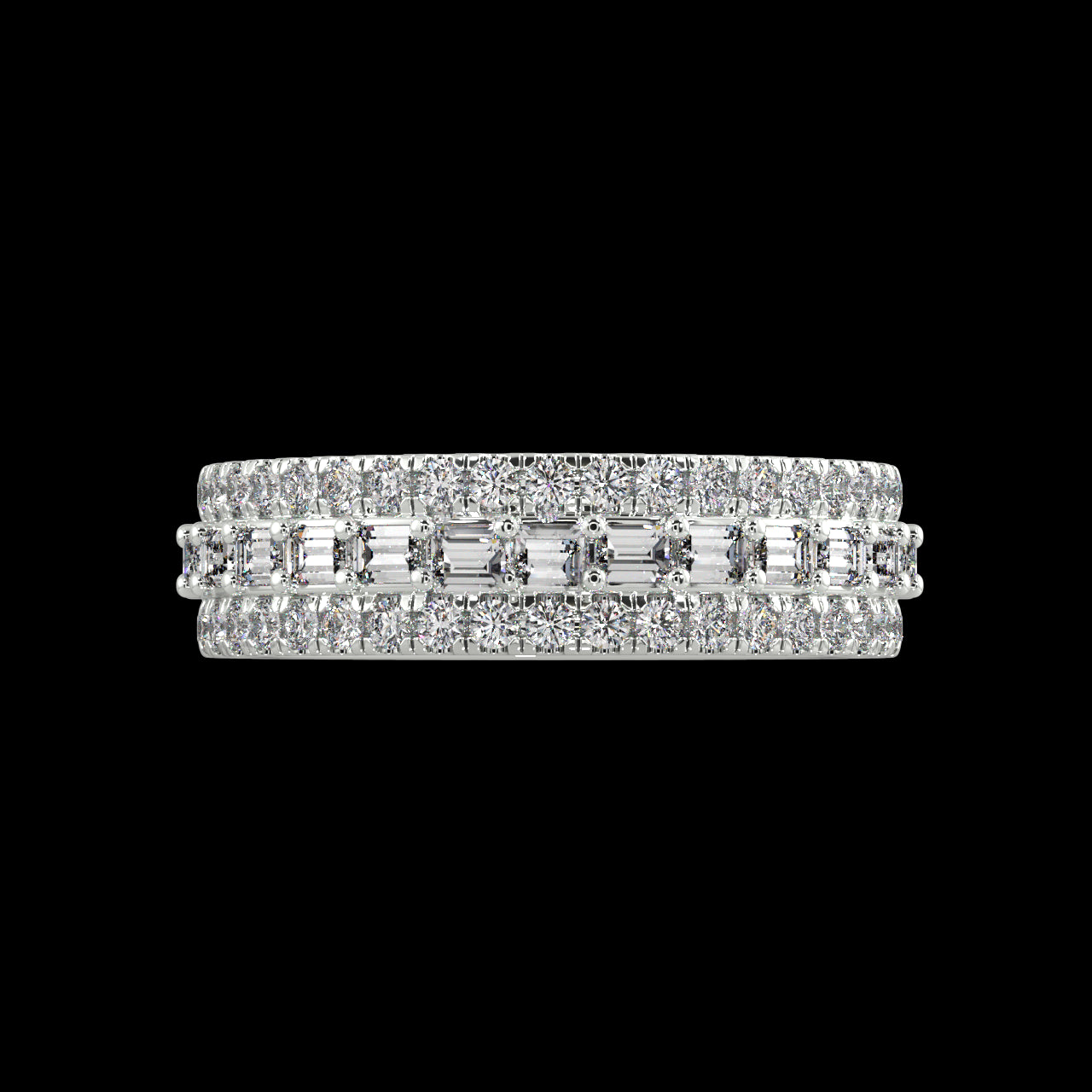Iris Baguette Diamond Ring