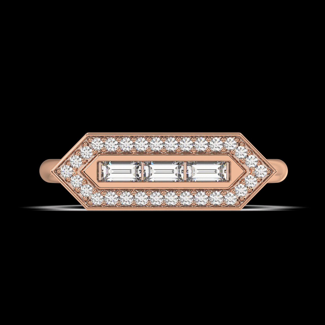 Sonnet Baguette Diamond Ring