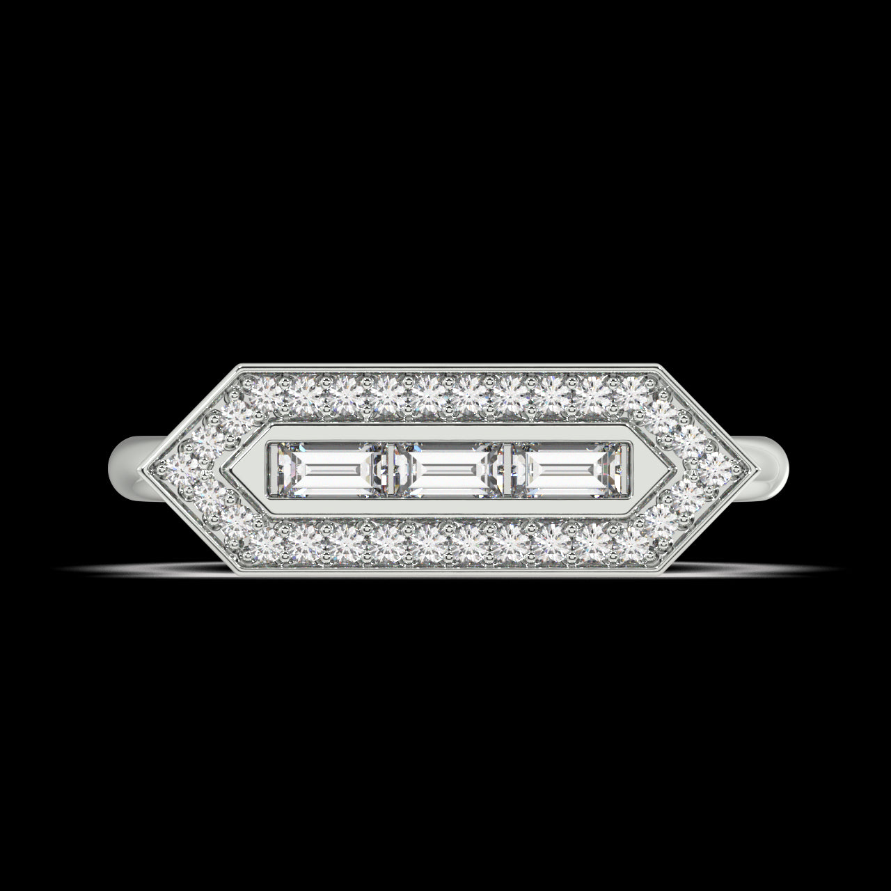 Sonnet Baguette Diamond Ring