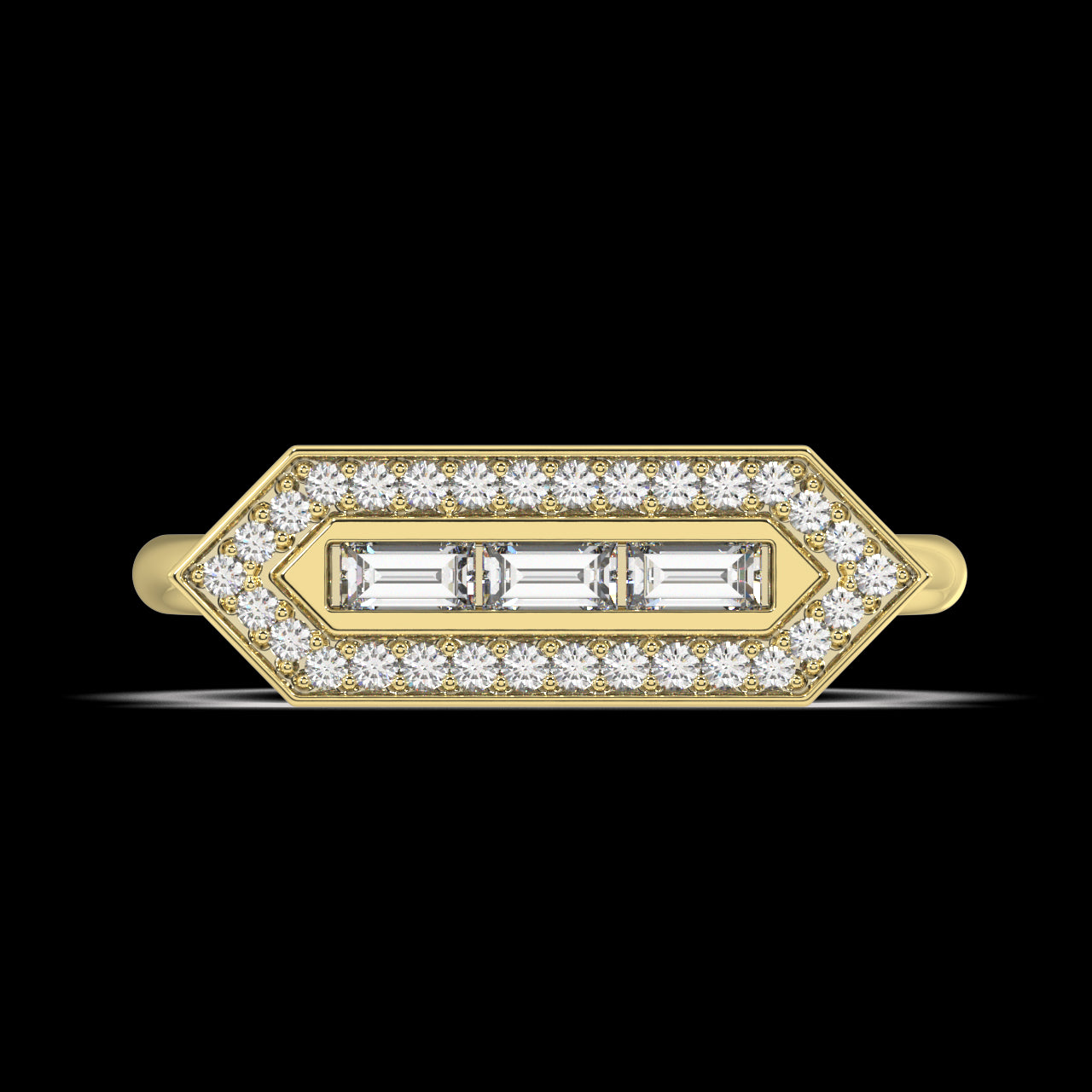 Sonnet Baguette Diamond Ring