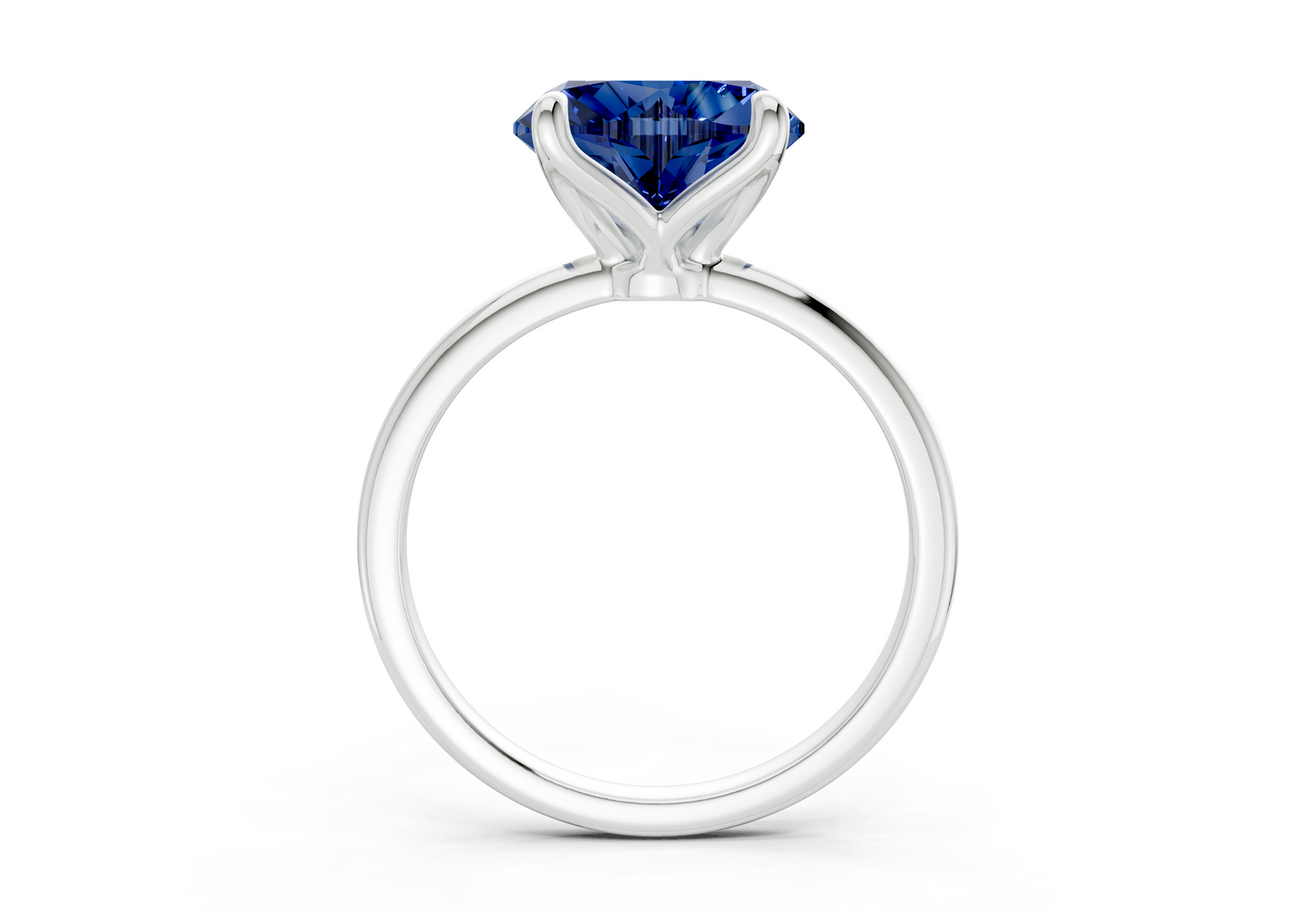 Phoenix Sapphire Gemstone Solitaire Heart Cut 2mm Engagement Ring
