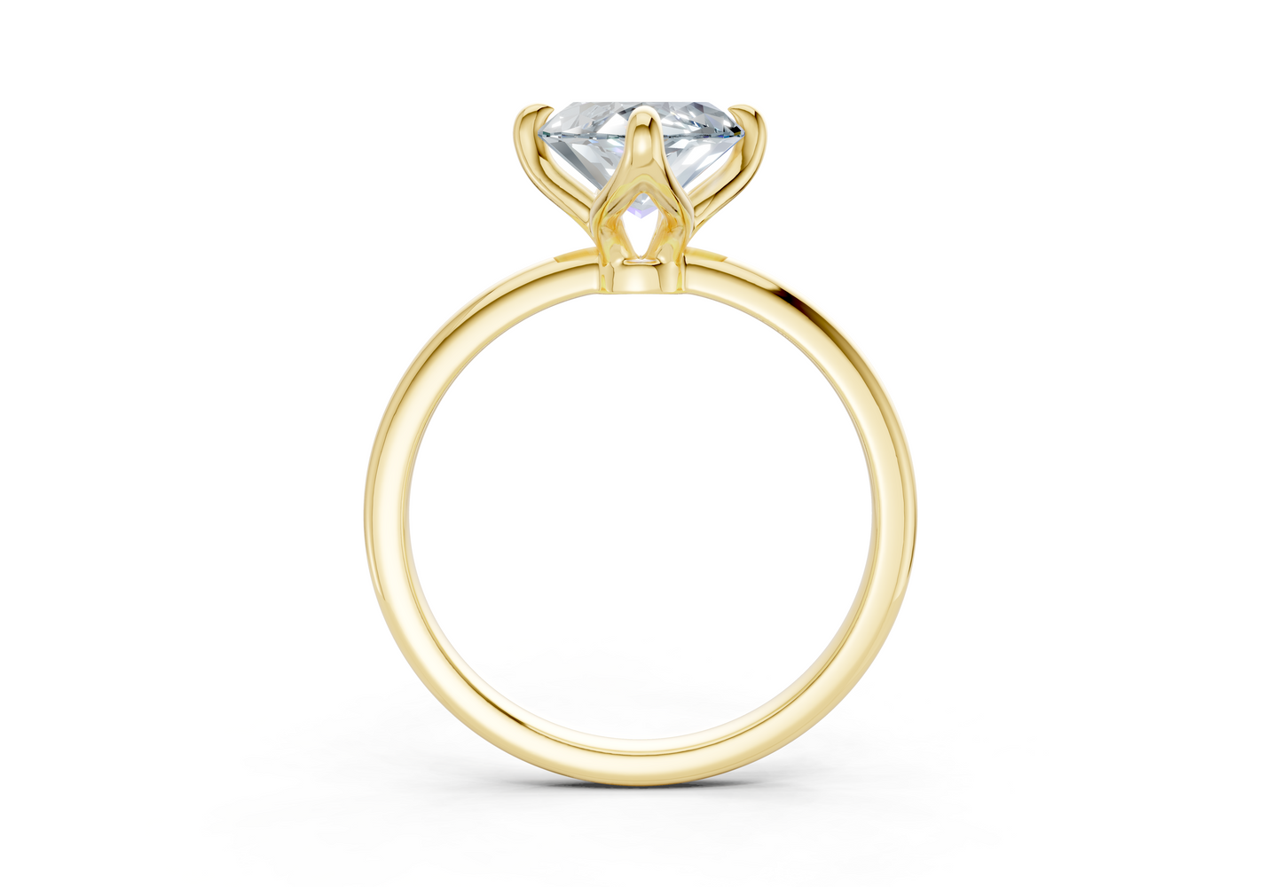 Phoenix Blue Diamond Solitaire Marquise Cut 2mm Engagement Ring