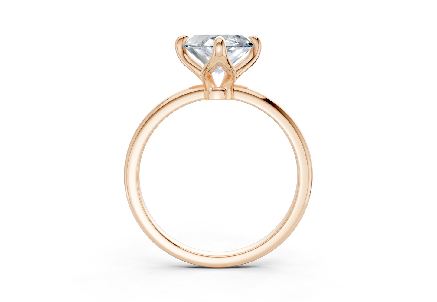 Phoenix Blue Diamond Solitaire Marquise Cut 2mm Engagement Ring