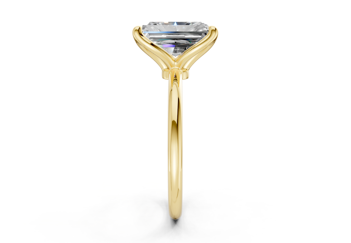 Phoenix Diamond Solitaire Radiant Cut 1.8mm Engagement Ring