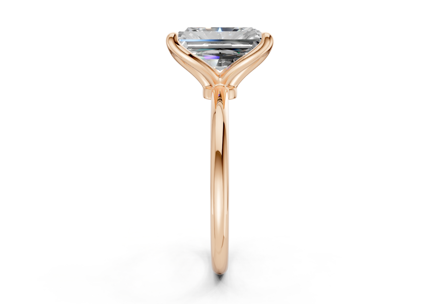 Phoenix Diamond Solitaire Radiant Cut 2mm Engagement Ring
