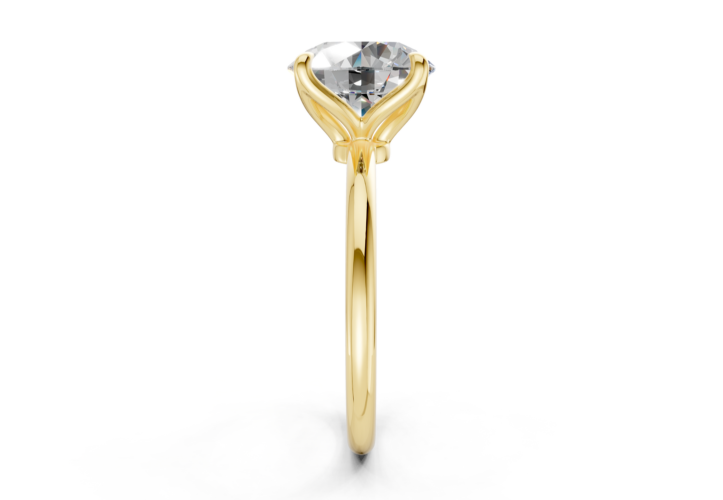 Phoenix Diamond Solitaire Round Cut 2mm Engagement Ring
