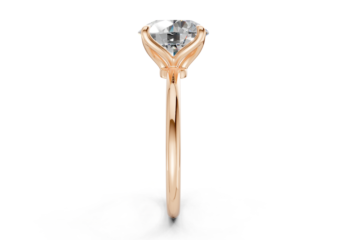 Phoenix Diamond Solitaire Round Cut 2mm Engagement Ring