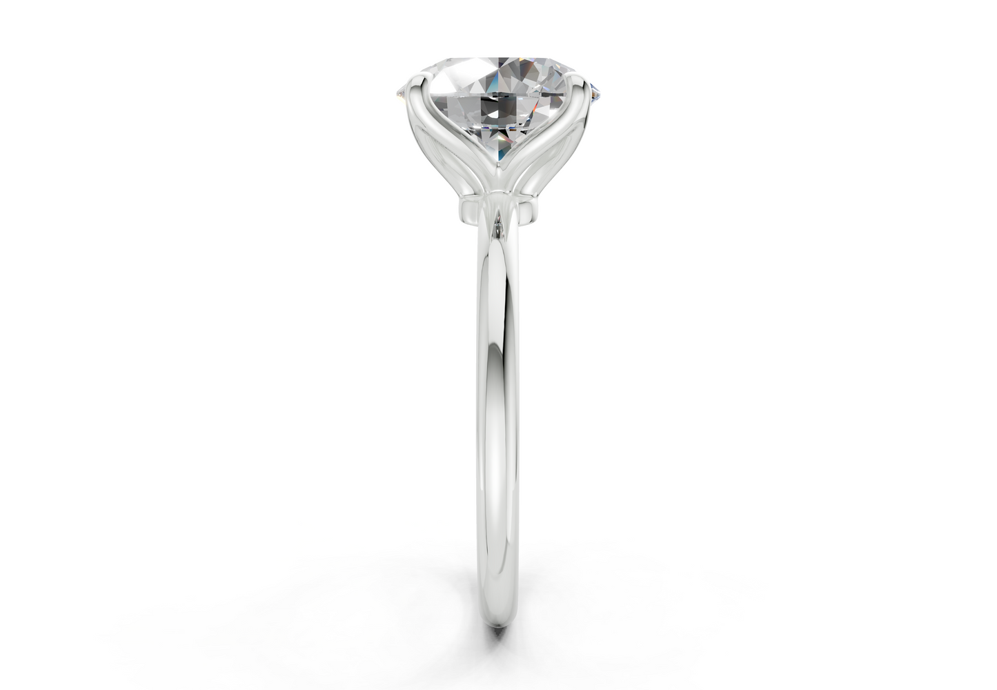 Phoenix Diamond Solitaire Round Cut 2mm Engagement Ring