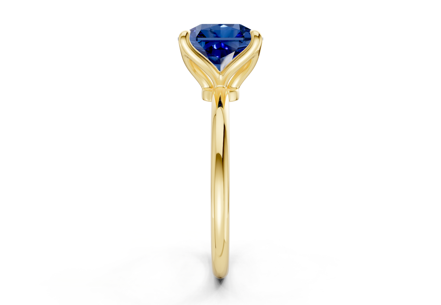 Phoenix Sapphire Gemstone Solitaire Radiant Squareuare Cut 2mm Engagement Ring