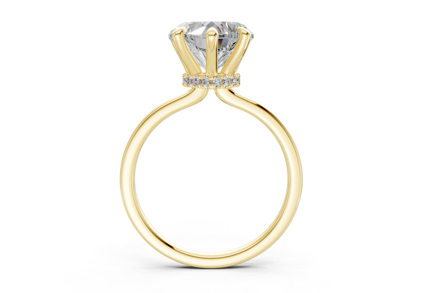 Seraphina Diamond Solitaire Heart Cut 1.8mm Engagement Ring