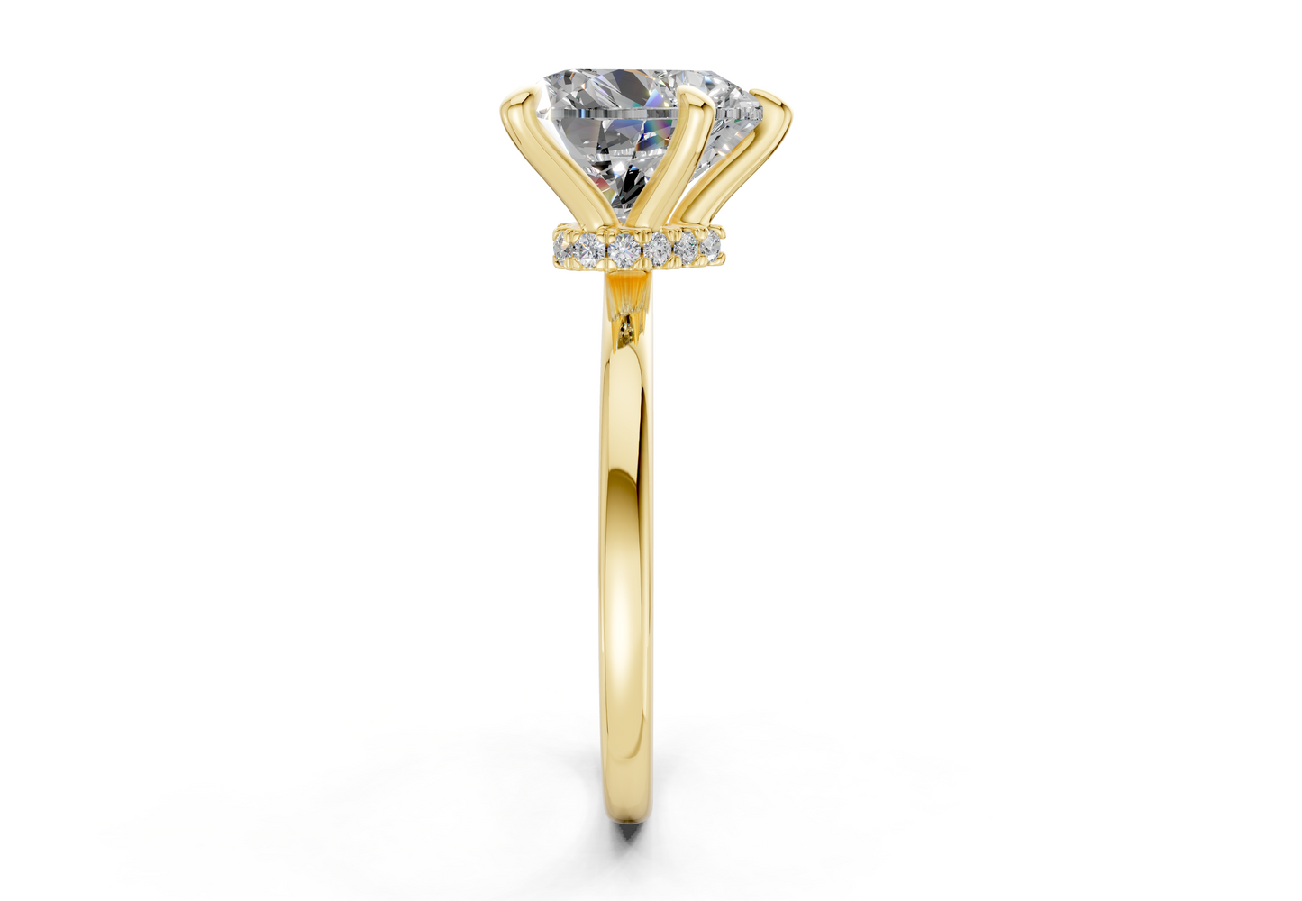 Seraphina Diamond Solitaire Heart Cut 1.8mm Engagement Ring