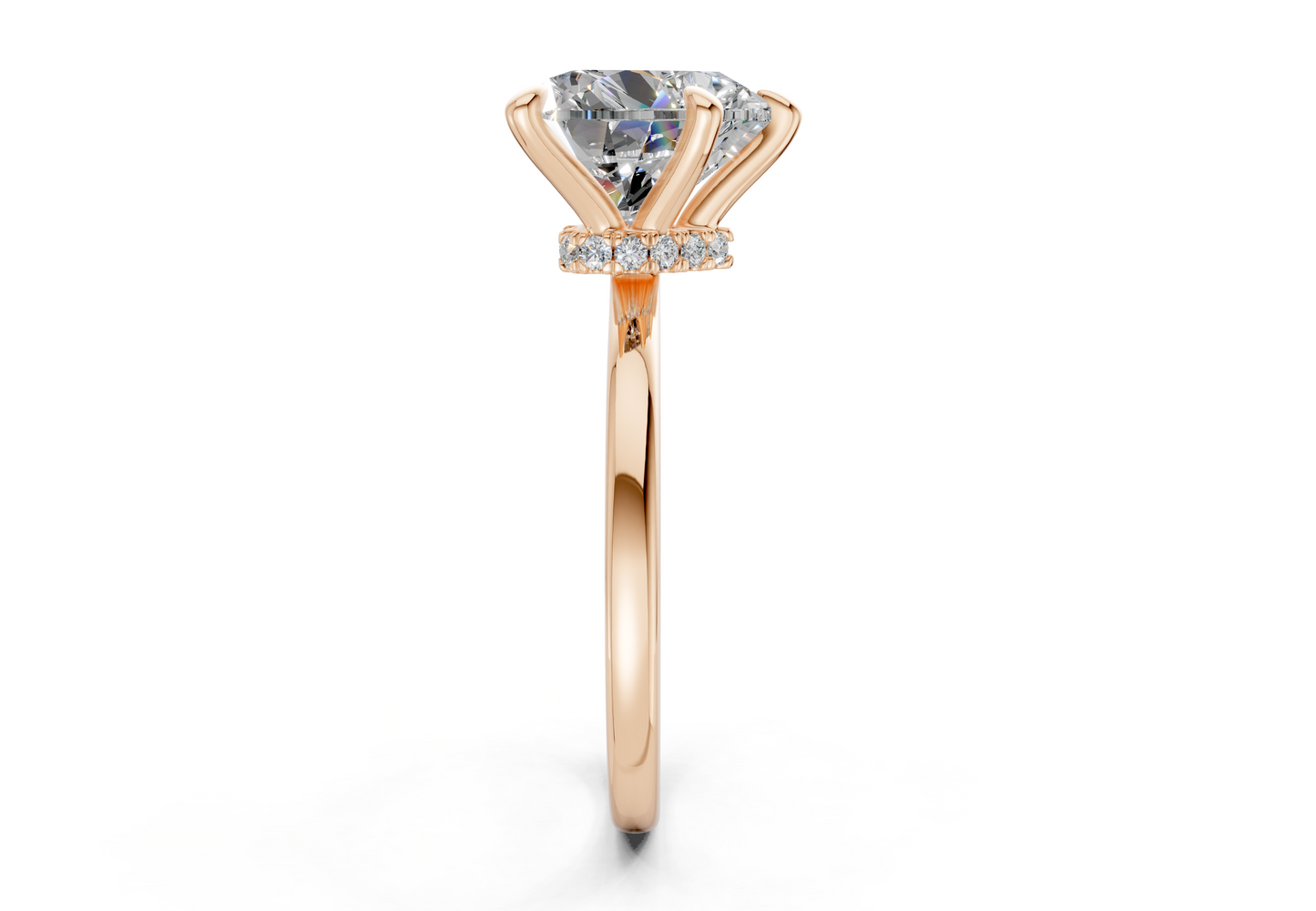 Seraphina Diamond Solitaire Heart Cut 1.8mm Engagement Ring