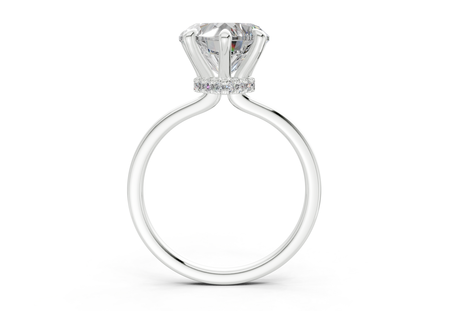 Seraphina Diamond Solitaire Heart Cut 1.8mm Engagement Ring