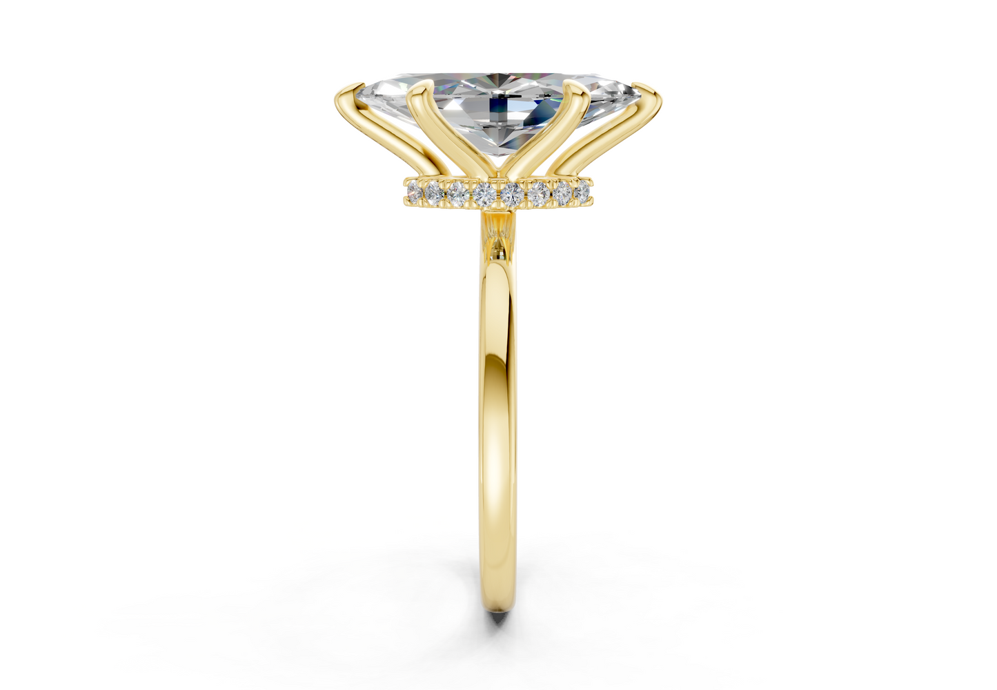 Seraphina Diamond Solitaire Marquise Cut 1.8mm Engagement Ring