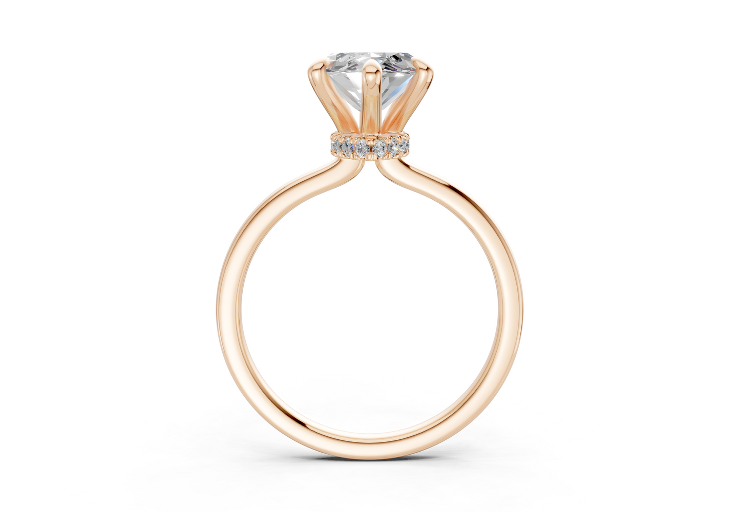 Seraphina Diamond Solitaire Marquise Cut 1.8mm Engagement Ring
