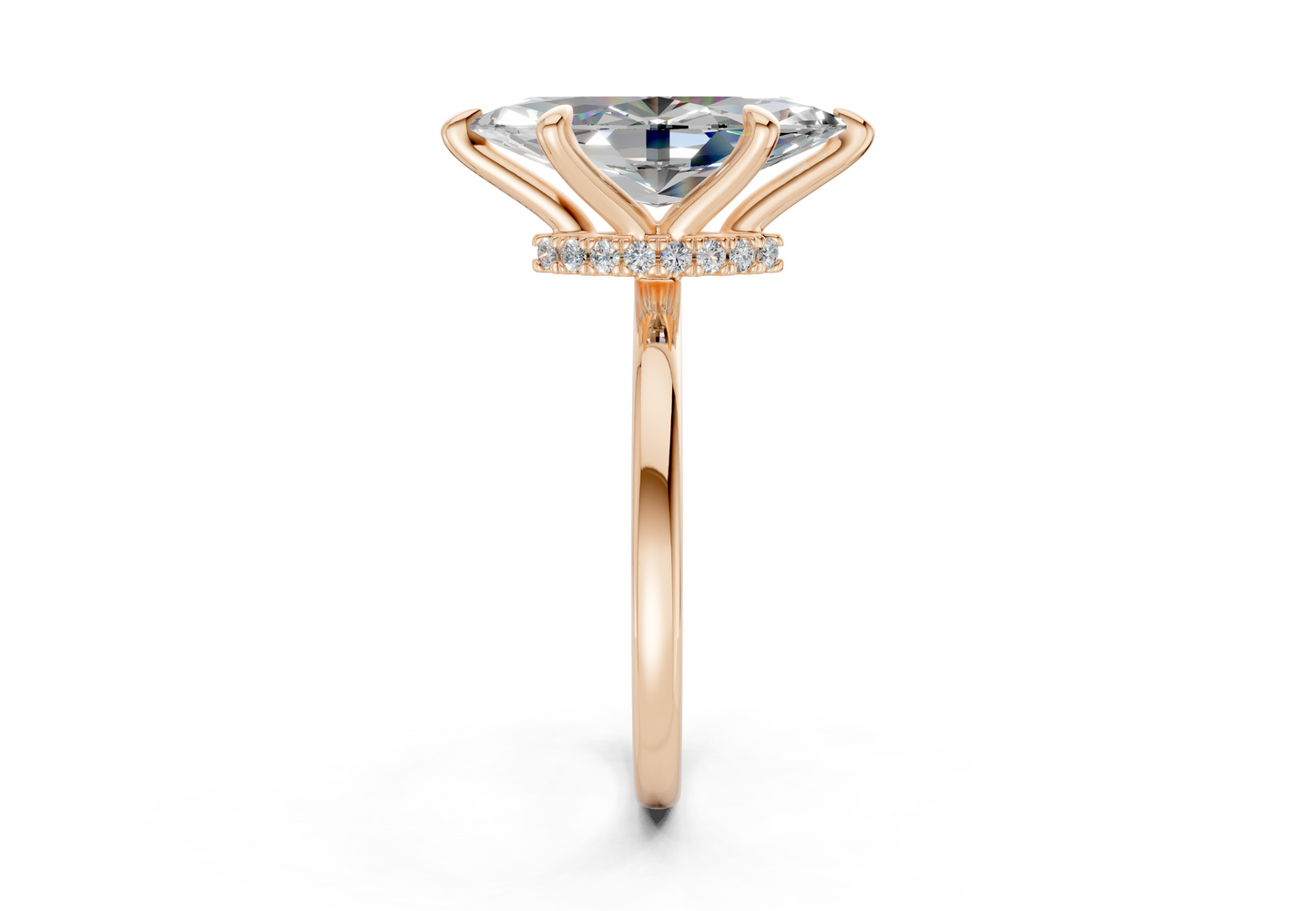Seraphina Diamond Solitaire Marquise Cut 1.8mm Engagement Ring
