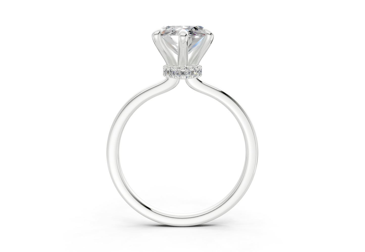 Seraphina Diamond Solitaire Marquise Cut 1.8mm Engagement Ring