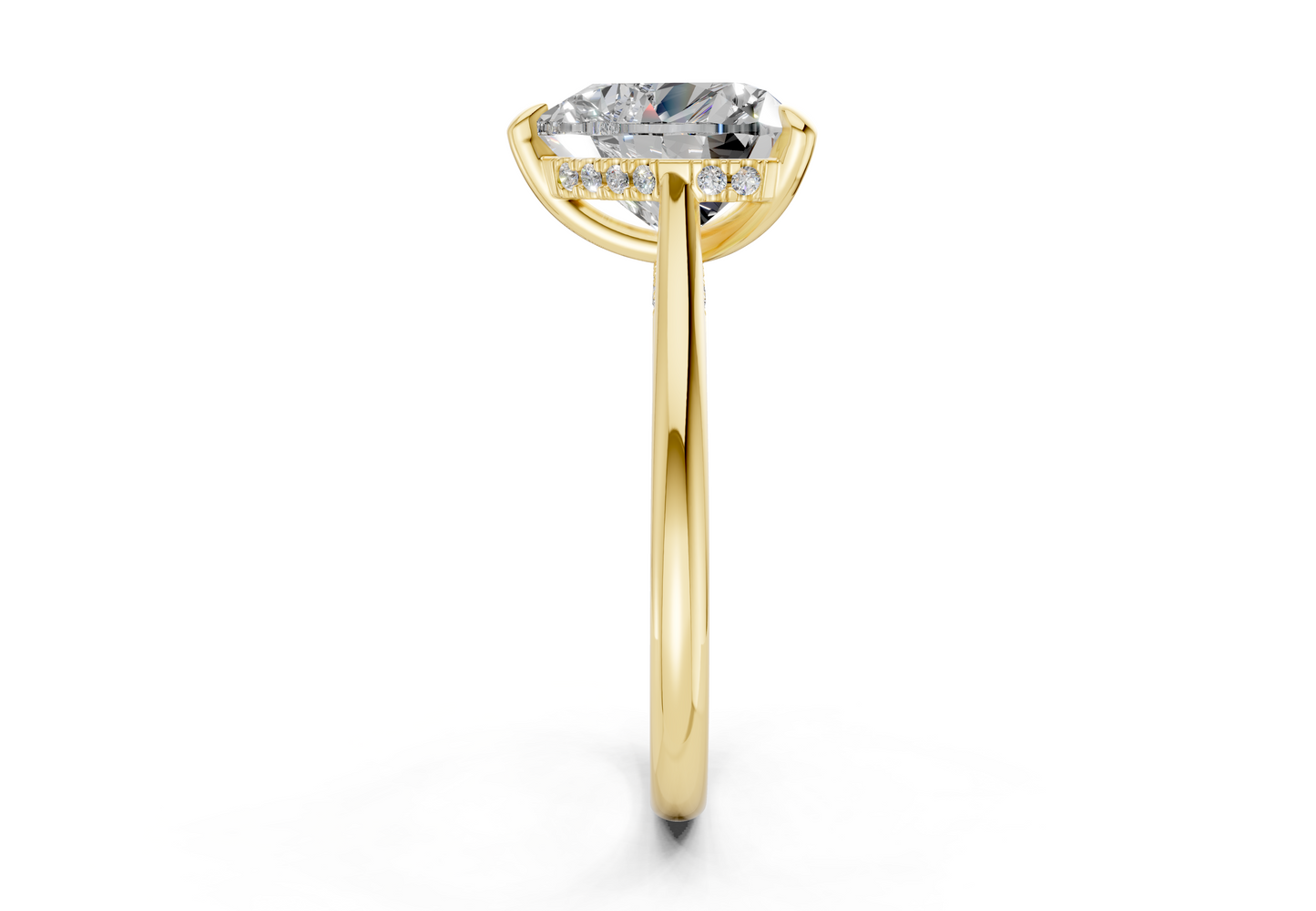 Piper Diamond Solitaire Heart Cut 1.8mm Engagement Ring