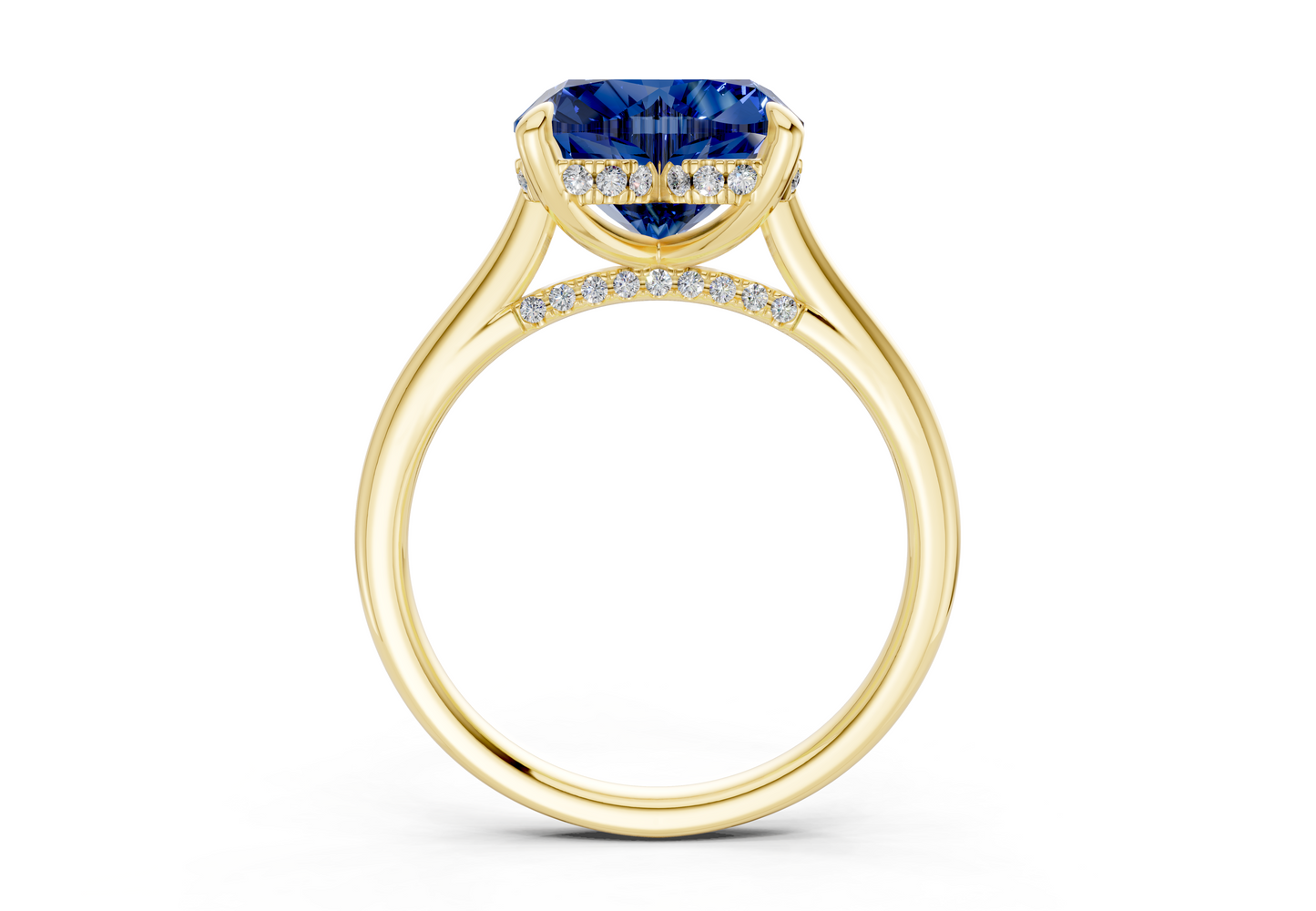 Piper Sapphire Gemstone Solitaire Heart Cut 2.3mm Engagement Ring