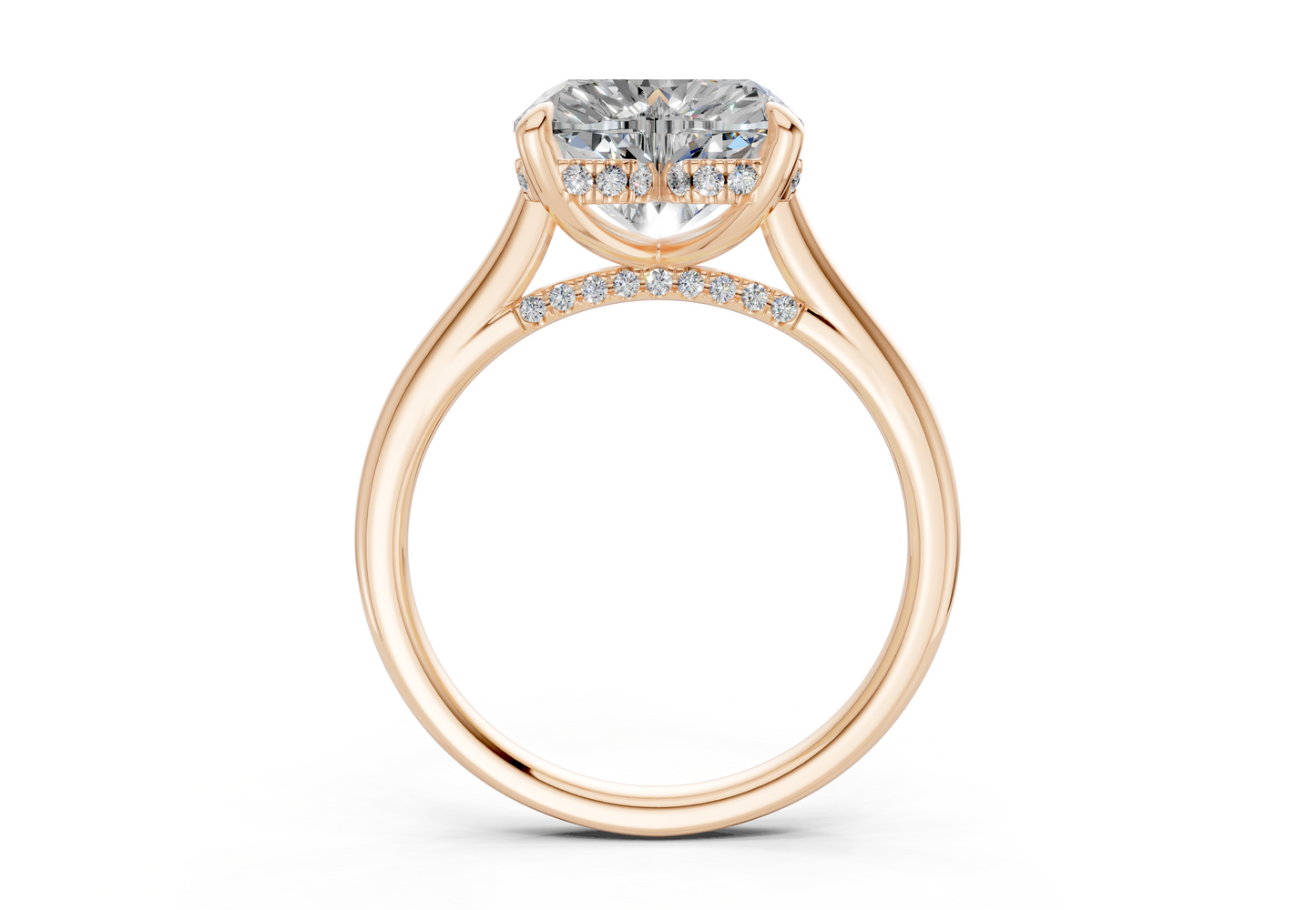 Piper Diamond Solitaire Heart Cut 1.8mm Engagement Ring