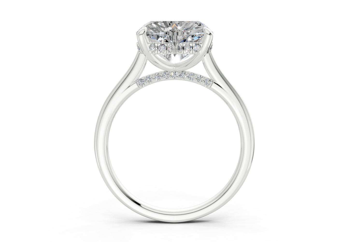 Piper Diamond Solitaire Heart Cut 1.8mm Engagement Ring