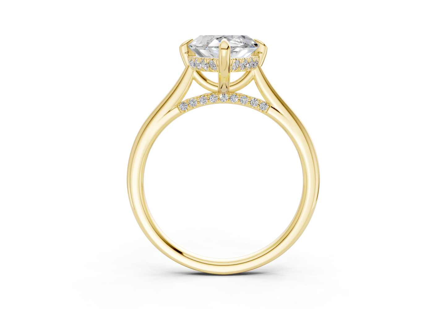 Piper Diamond Solitaire Marquise Cut 1.8mm Engagement Ring