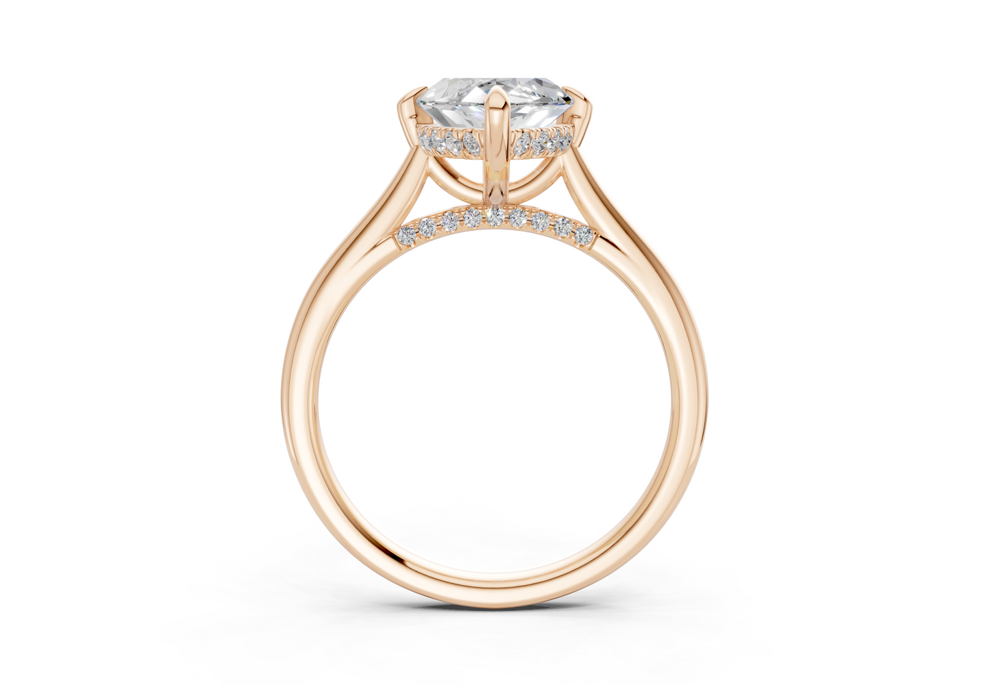 Piper Diamond Solitaire Marquise Cut 1.8mm Engagement Ring
