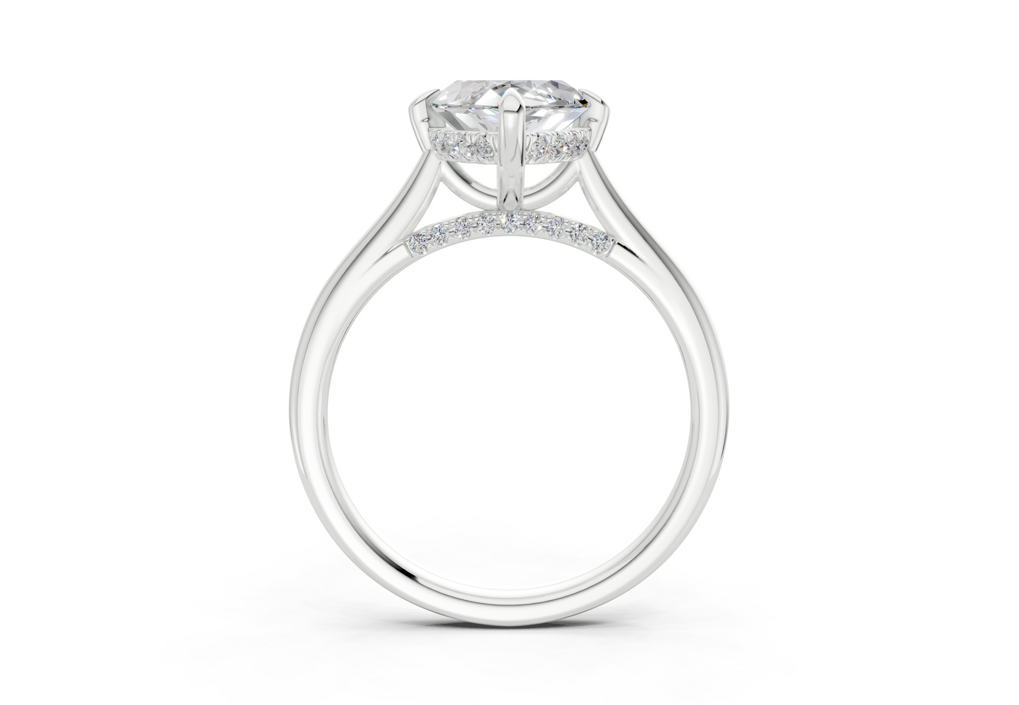 Piper Diamond Solitaire Marquise Cut 1.8mm Engagement Ring