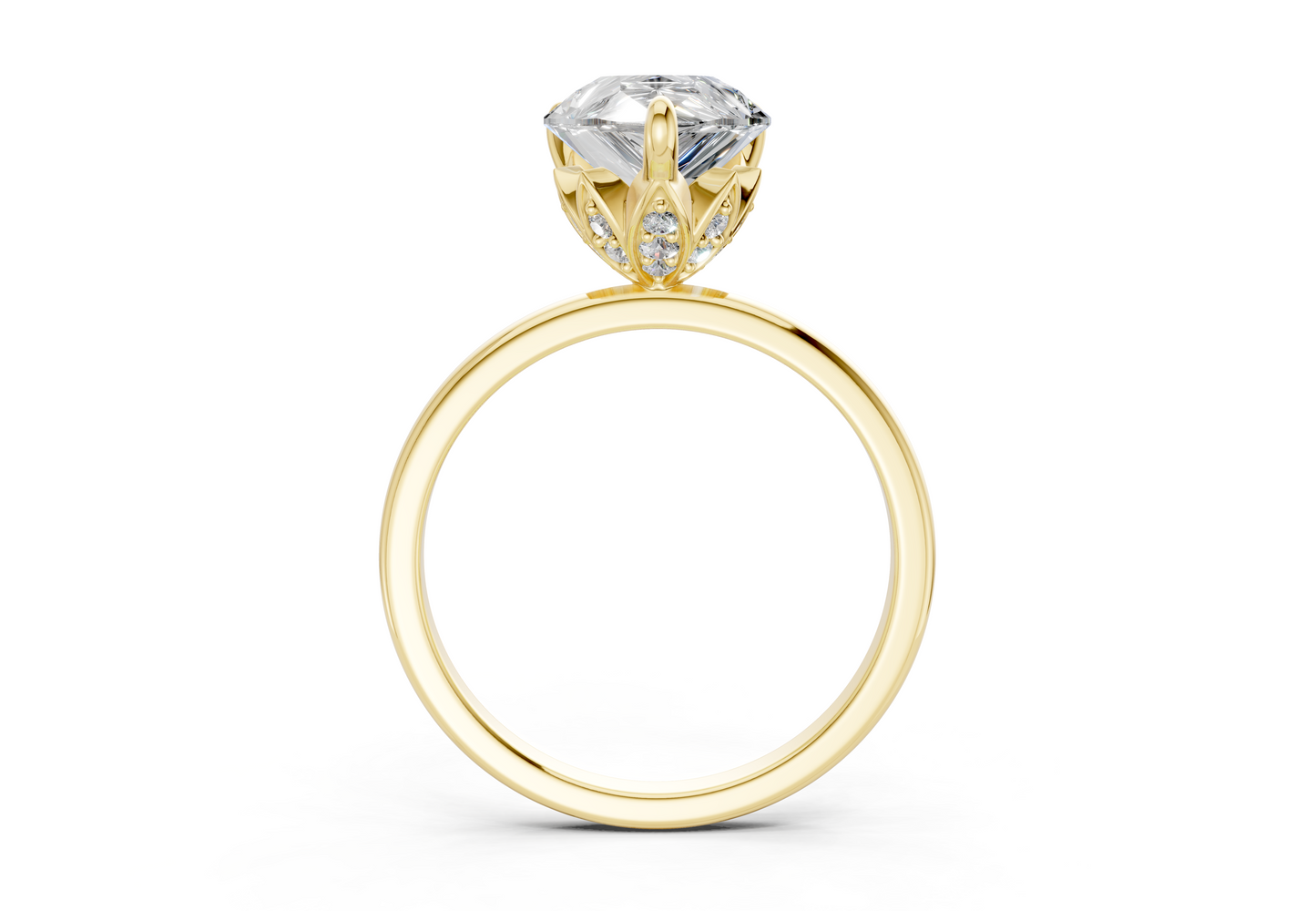 Skye Diamond Solitaire Pear Cut 1.8mm Engagement Ring