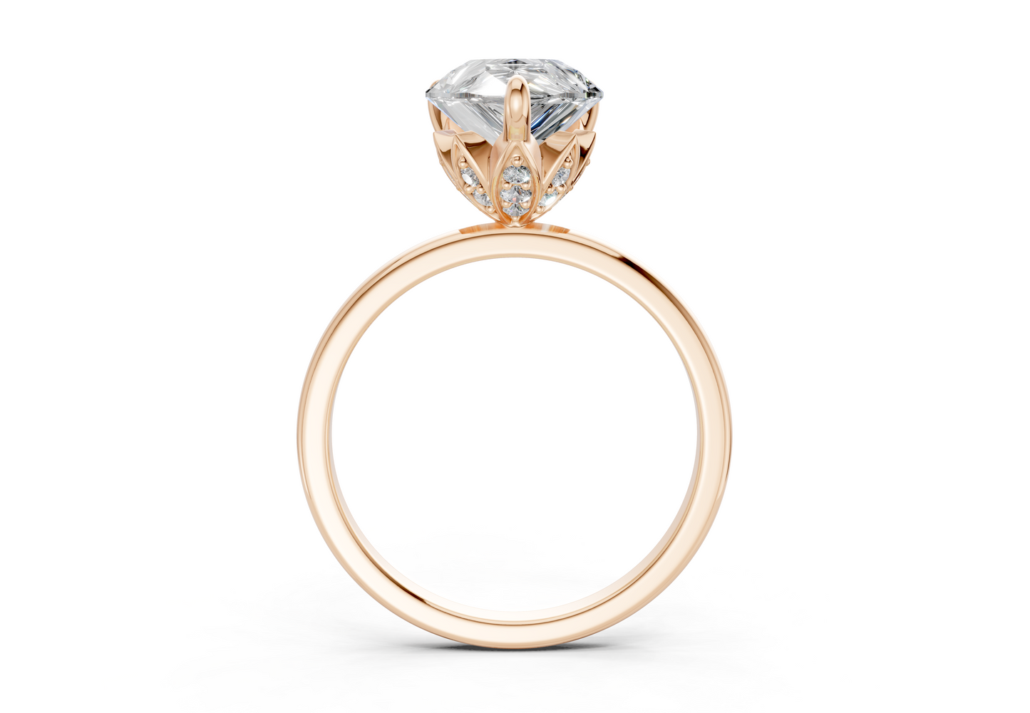 Skye Diamond Solitaire Pear Cut 1.8mm Engagement Ring