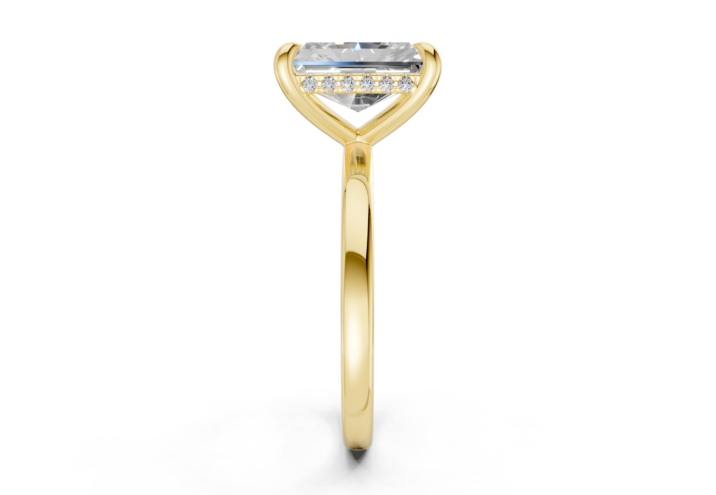 Solstice Diamond Solitaire Radiant Cut 2.3mm Engagement Ring