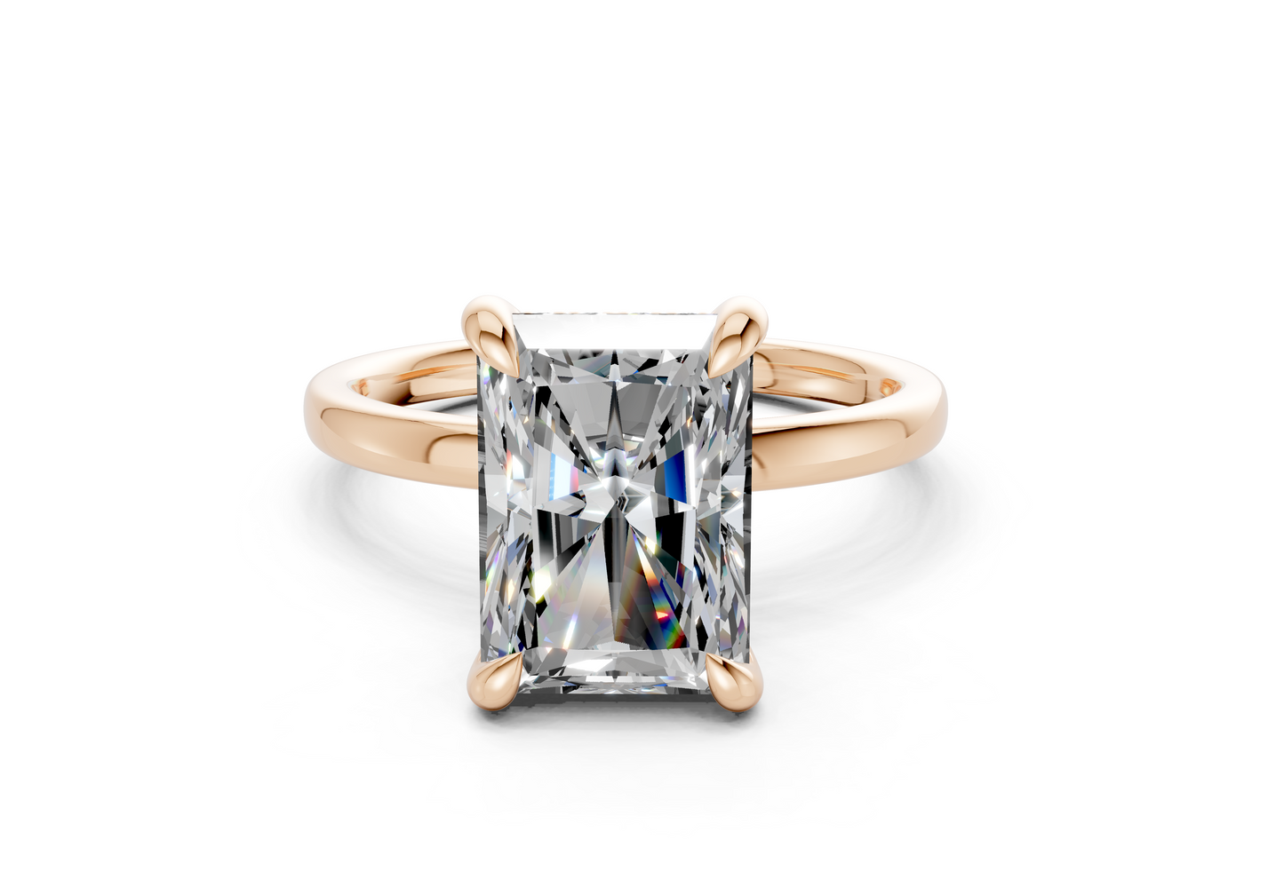 Solstice Diamond Solitaire Radiant Cut 2.3mm Engagement Ring