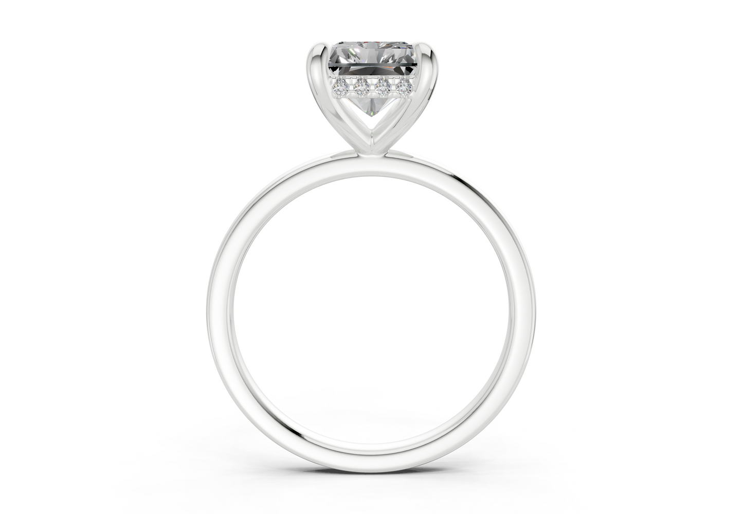 Solstice Diamond Solitaire Radiant Cut 2.3mm Engagement Ring
